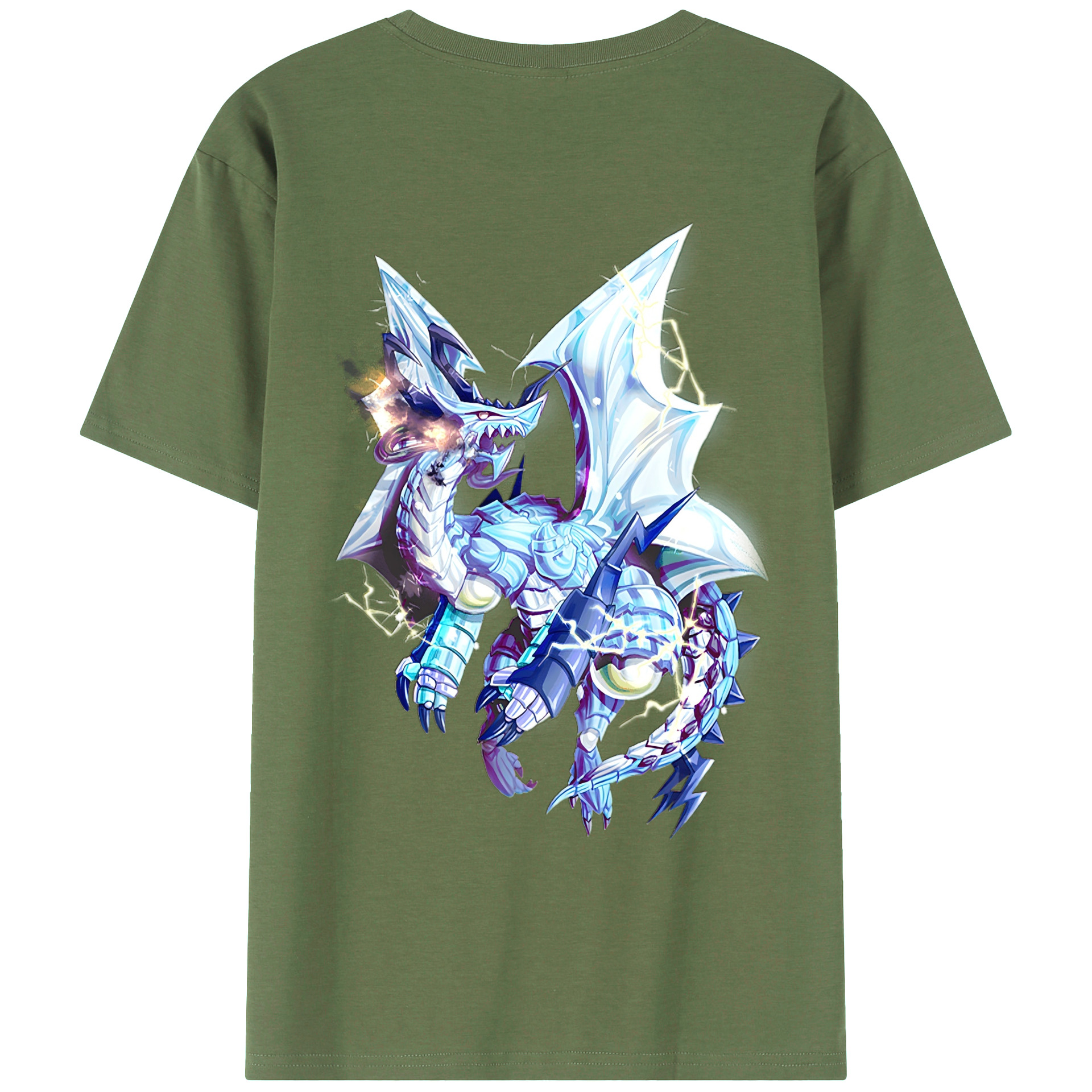 （画像用） 遊☆戯☆王 Yu-Gi-Oh! 綿100％ メンズ半袖Tシャツ（バックプリント） 通気性